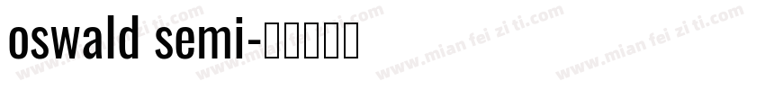 oswald semi字体转换
